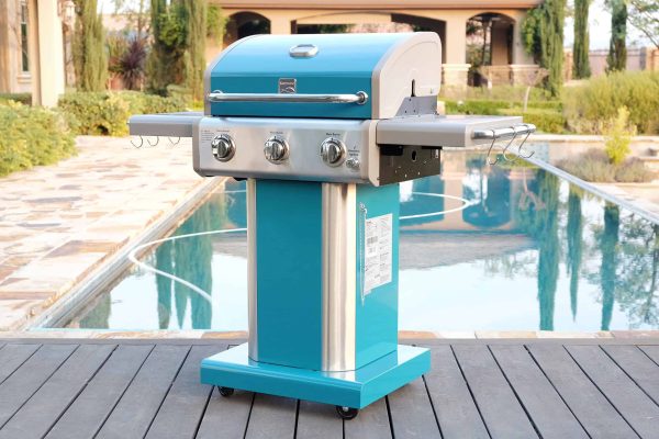 Teal 3-Burner Liquid Propane Gas Grill
