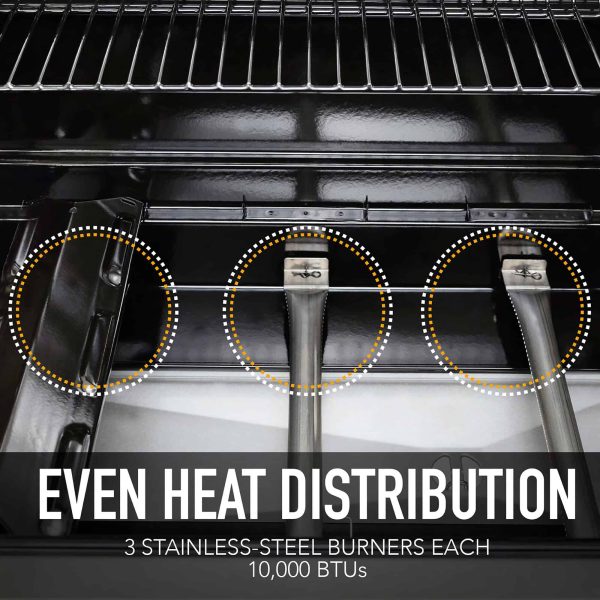 Teal 3-Burner Liquid Propane Gas Grill