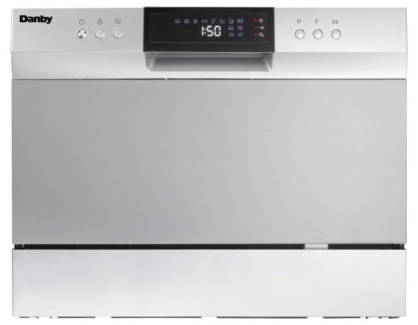Danby 6 Place Setting Countertop Dishwasher in Silver