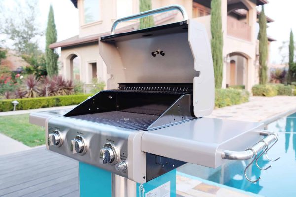 Teal 3-Burner Liquid Propane Gas Grill