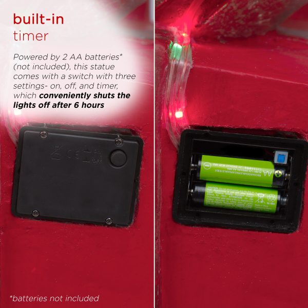 Corporation 37-in Lighted Gift Box Battery-operated Christmas Decor
