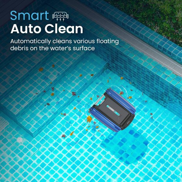 Betta SE Solar Powered Automatic Robotic Pool Skimmer Cleaner, Blue