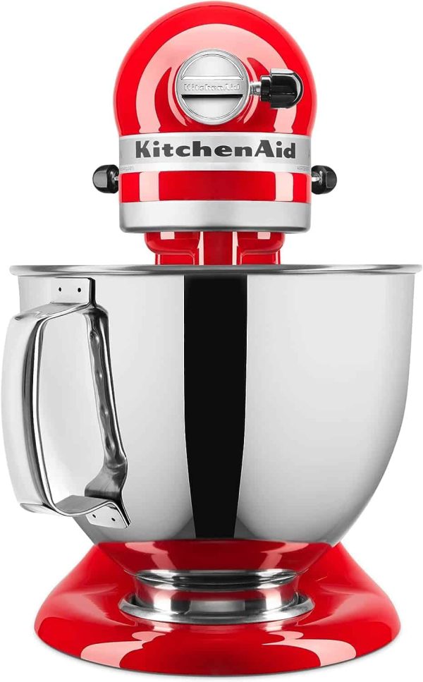 Artisan Series 5 Quart Tilt Head Stand Mixer with Pouring Shield KSM150PS, Passion Red