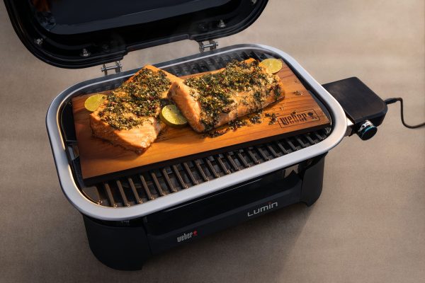 Lumin Compact Outdoor Electric Barbecue Grill, Black