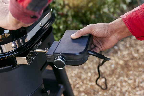 Lumin Compact Outdoor Electric Barbecue Grill, Black