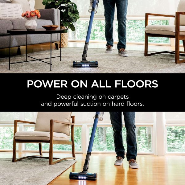 IZ363HT Anti-Allergen Pet Power Cordless Stick Vacuum Self-Cleaning Brushroll, PowerFins, 50min Runtime, Blue
