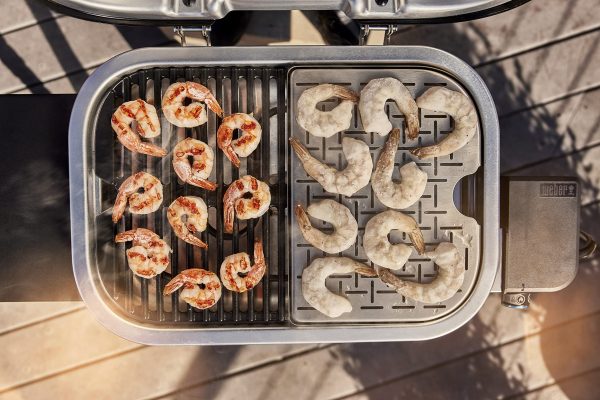 Lumin Compact Outdoor Electric Barbecue Grill, Black
