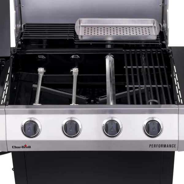 Charbroil Performance Series 4-Burner Propane Gas Grill Cart with Side Burner