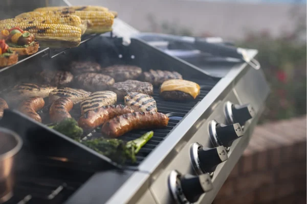 Charbroil Performance Series 4-Burner Propane Gas Grill Cart with Side Burner