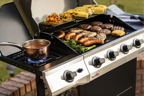 Charbroil Performance Series 4-Burner Propane Gas Grill Cart with Side Burner