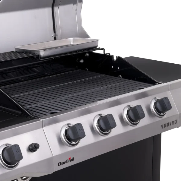 Charbroil Performance Series 4-Burner Propane Gas Grill Cart with Side Burner