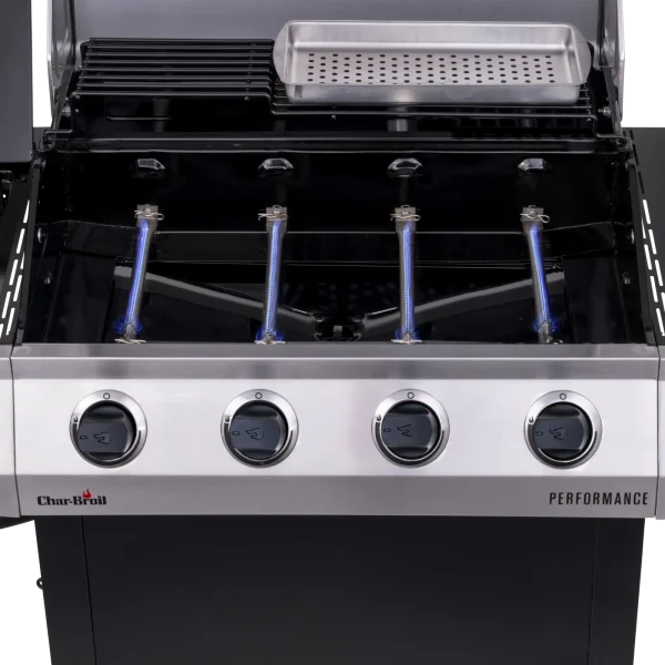 Charbroil Performance Series 4-Burner Propane Gas Grill Cart with Side Burner