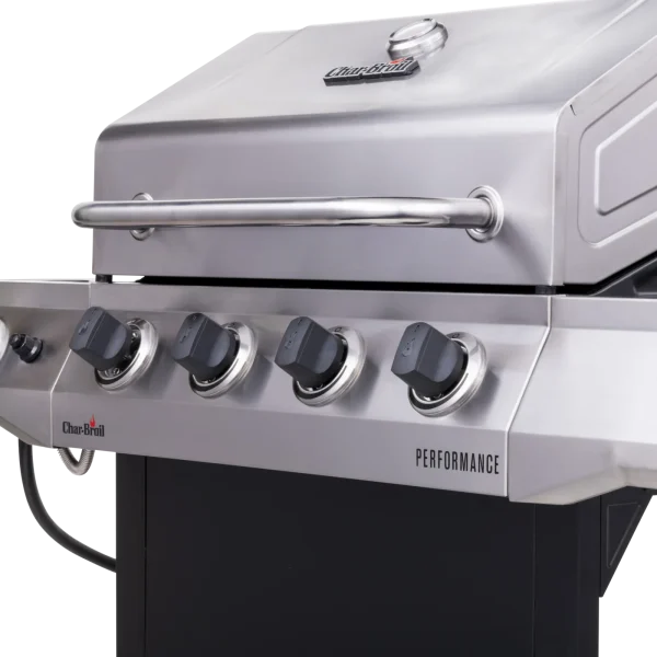 Charbroil Performance Series 4-Burner Propane Gas Grill Cart with Side Burner