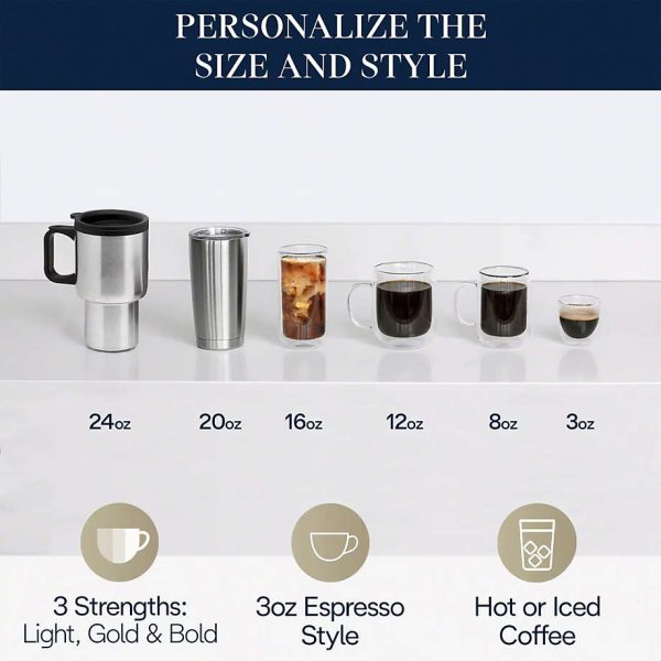 Stainless TrueBrew Automatic Coffee Maker with Bean Extract Technology