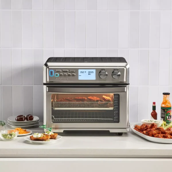 Digital Air Fryer Toaster Oven   Stainless Steel   TOA-95