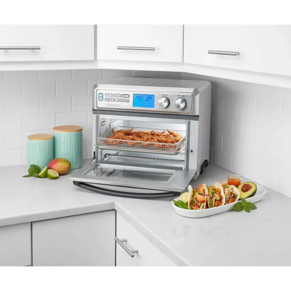 Digital Air Fryer Toaster Oven   Stainless Steel   TOA-95
