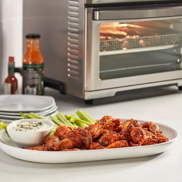Digital Air Fryer Toaster Oven   Stainless Steel   TOA-95