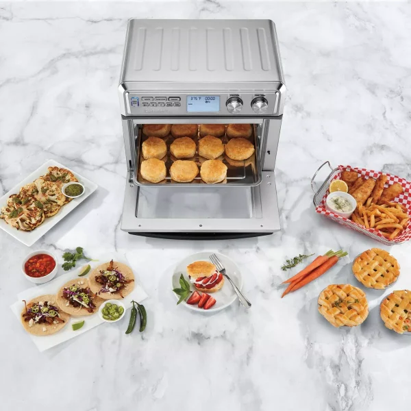 Digital Air Fryer Toaster Oven   Stainless Steel   TOA-95