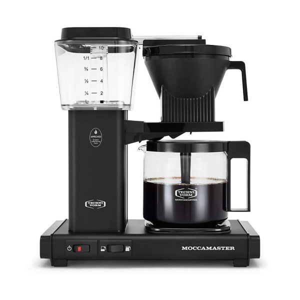 Moccamaster KBGV Select Glass Brewer 10-Cup Matte Black Coffee Maker