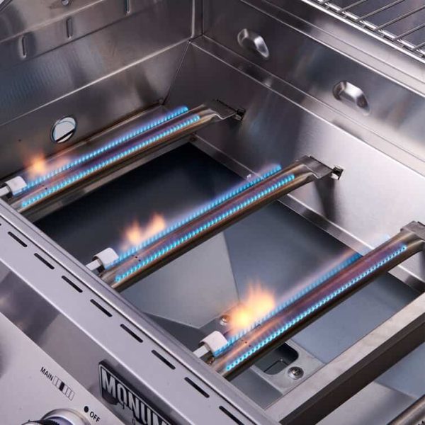 Grills 4   Burner Built In Liquid Propane 60000 BTU Gas Grill with Side Burner and Cabinet