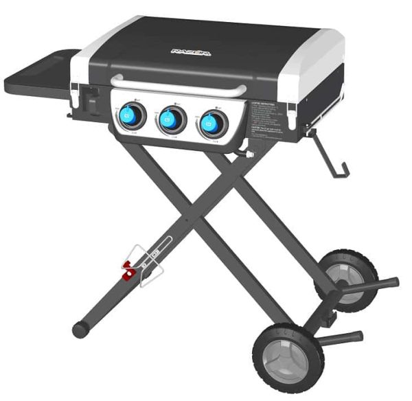 Razor 3   Burner Portable Liquid Propane 30000 BTU Gas Grill