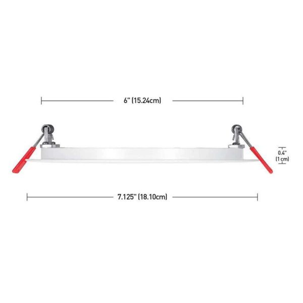 Commercial Electric 6 in. Selectable New Construction and Remodel Ultra Slim Canless Recessed Integrated LED Kit (20-Pack)