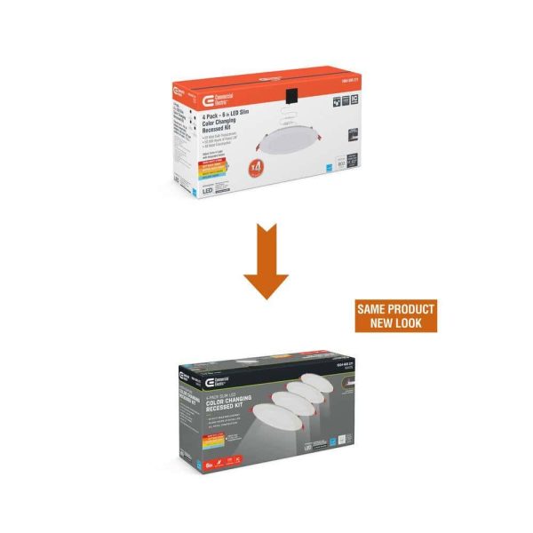 Commercial Electric 6 in. Selectable New Construction and Remodel Ultra Slim Canless Recessed Integrated LED Kit (20-Pack)