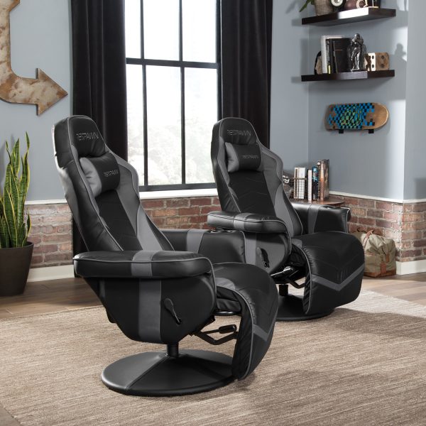RESPAWN 900 Gaming Recliner   Reclining Gaming Chair with Footrest, Gaming Chair Recliner, Gray