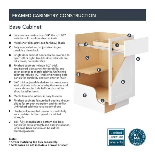 Bay KP1884-SSW Shaker 18 in. W x 24 in. D x 84 in. H Assembled Pantry Kitchen Cabinet in Satin White