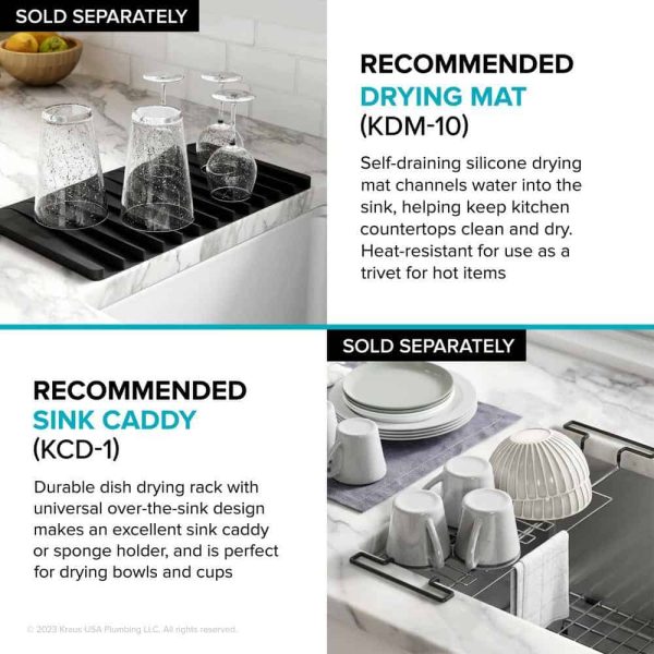 Kore Workstation 27 in. 16-Gauge Undermount Single Bowl Stainless Steel Kitchen Sink with Accessories