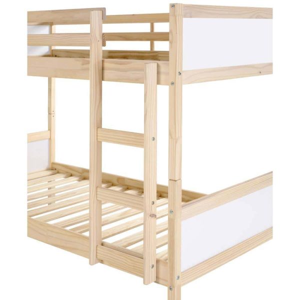 Alaterre Furniture  MOD White Twin Over Twin Bunk Bed