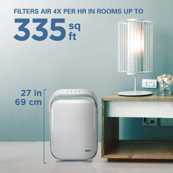 GermGuardian AC9200WCA Hi-Performance Ultra Quiet Air Purifier with HEPA Filter for Large Rooms up to 335 sq.ft.