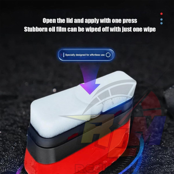 Glass Oil Film Cleaning Brush for Car | Rain & Fog Protection