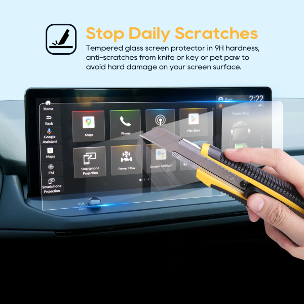 Tempered Glass 9H Screen Protector For Honda Accord 10th Gen, 11th Gen, & Civic 11th Gen