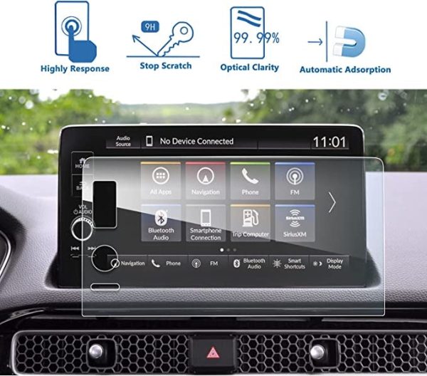 Tempered Glass 9H Screen Protector For Honda Accord 10th Gen, 11th Gen, & Civic 11th Gen