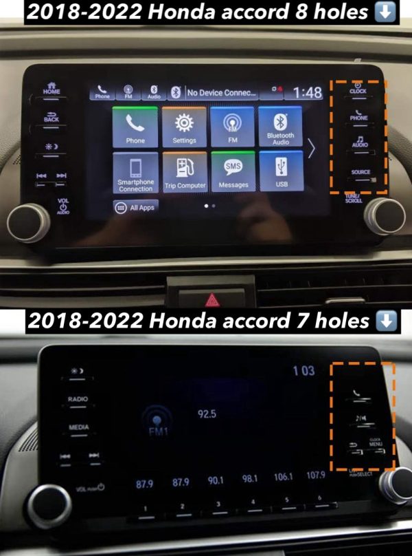 Tempered Glass 9H Screen Protector For Honda Accord 10th Gen, 11th Gen, & Civic 11th Gen