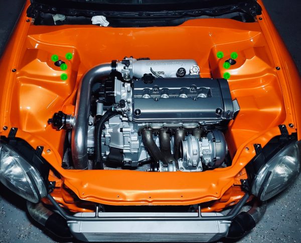 Honda UCA & Strut Billet Dress Up Hardware Kit