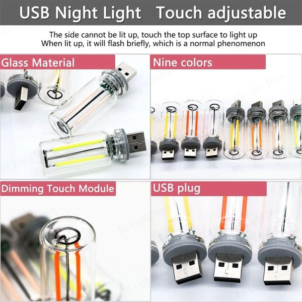Interior Dimmable Touch Colorful Atmosphere Light